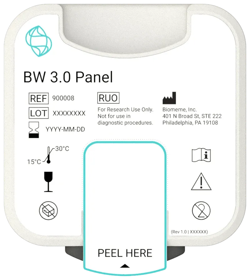 Biomeme/5 BW3.0 Biowarfare Agent Identification Panel