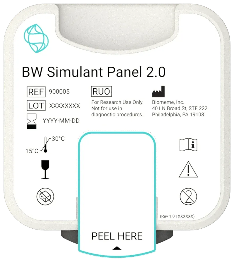 Biomeme/5 BW Simulant Panel