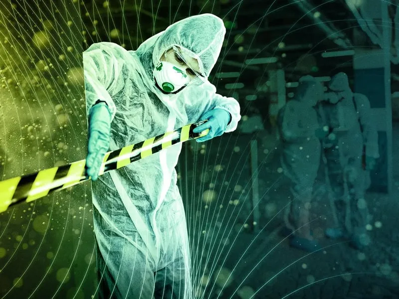 First responders with CBRN detection tools